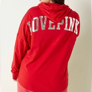 VS PINK Long Sleeve hoodie tee